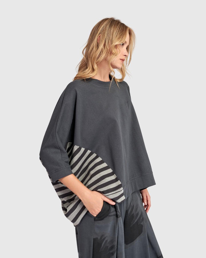 Urban Symbiotic Rounded Top, Grey