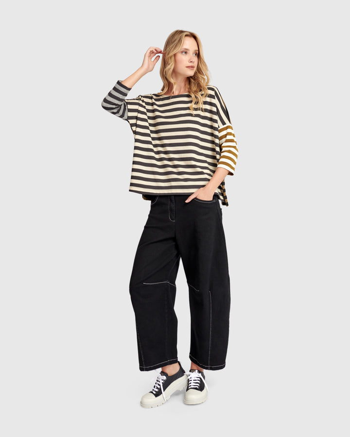 Go-To Barrel Pants, Black