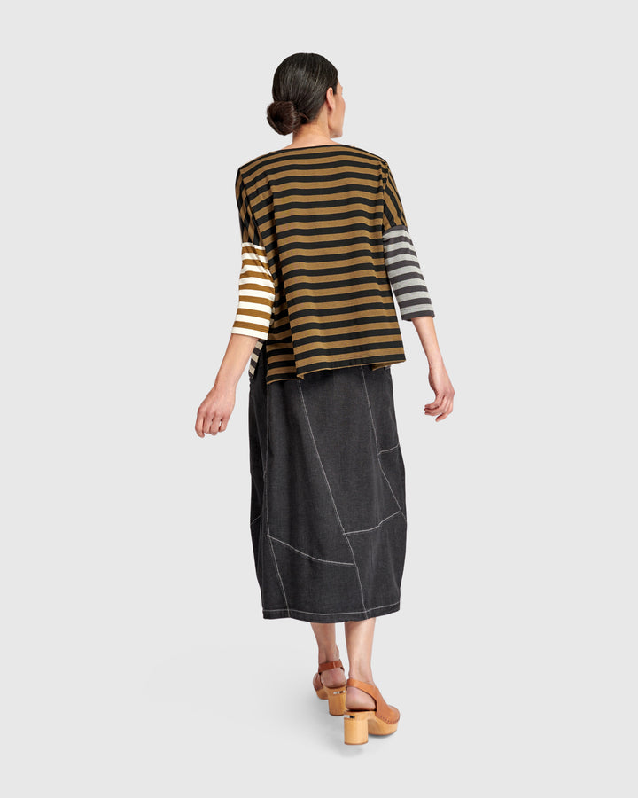 Urban Forever Boxy Tee, Stripes