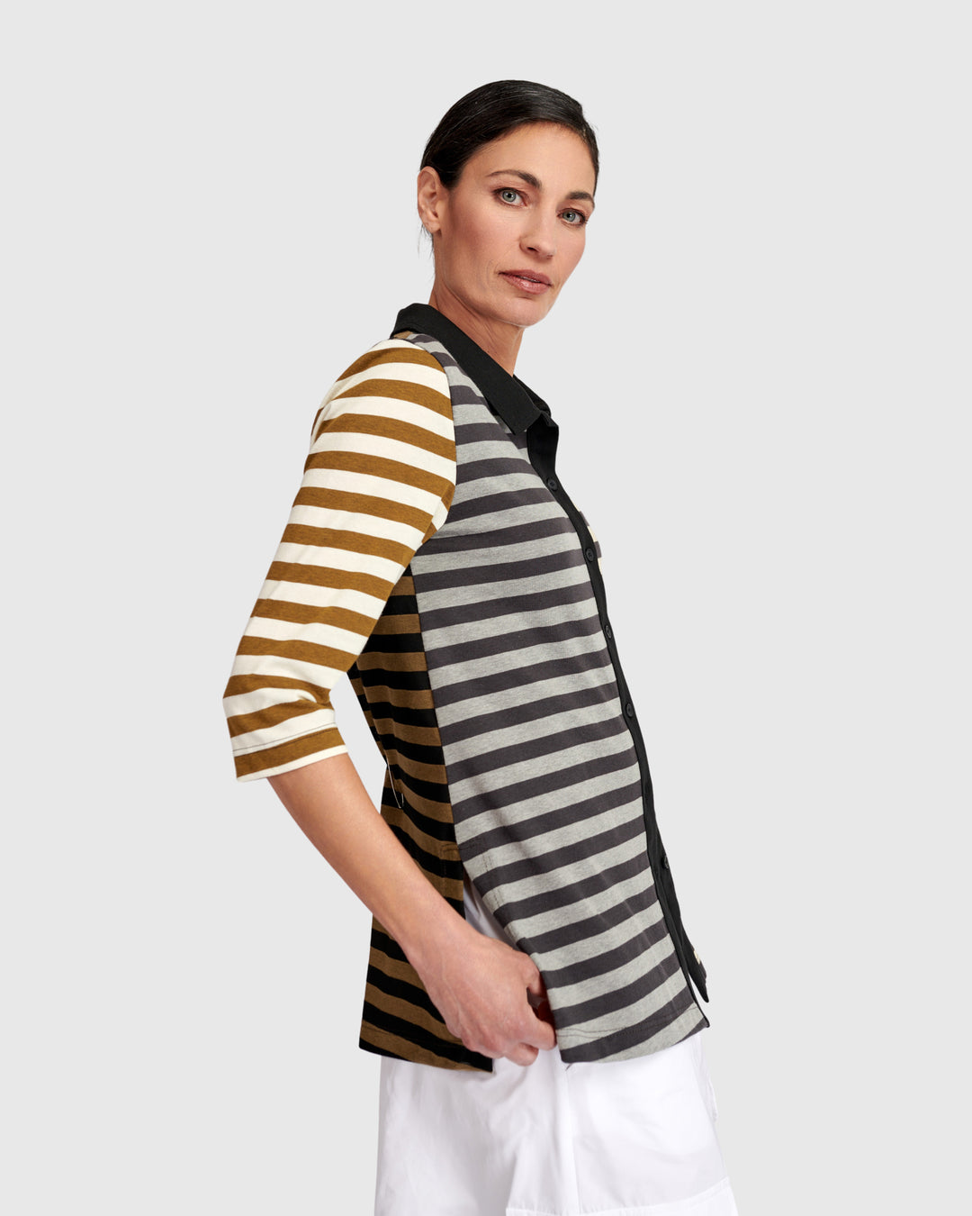 Urban Soft Button Up Shirt, Stripes