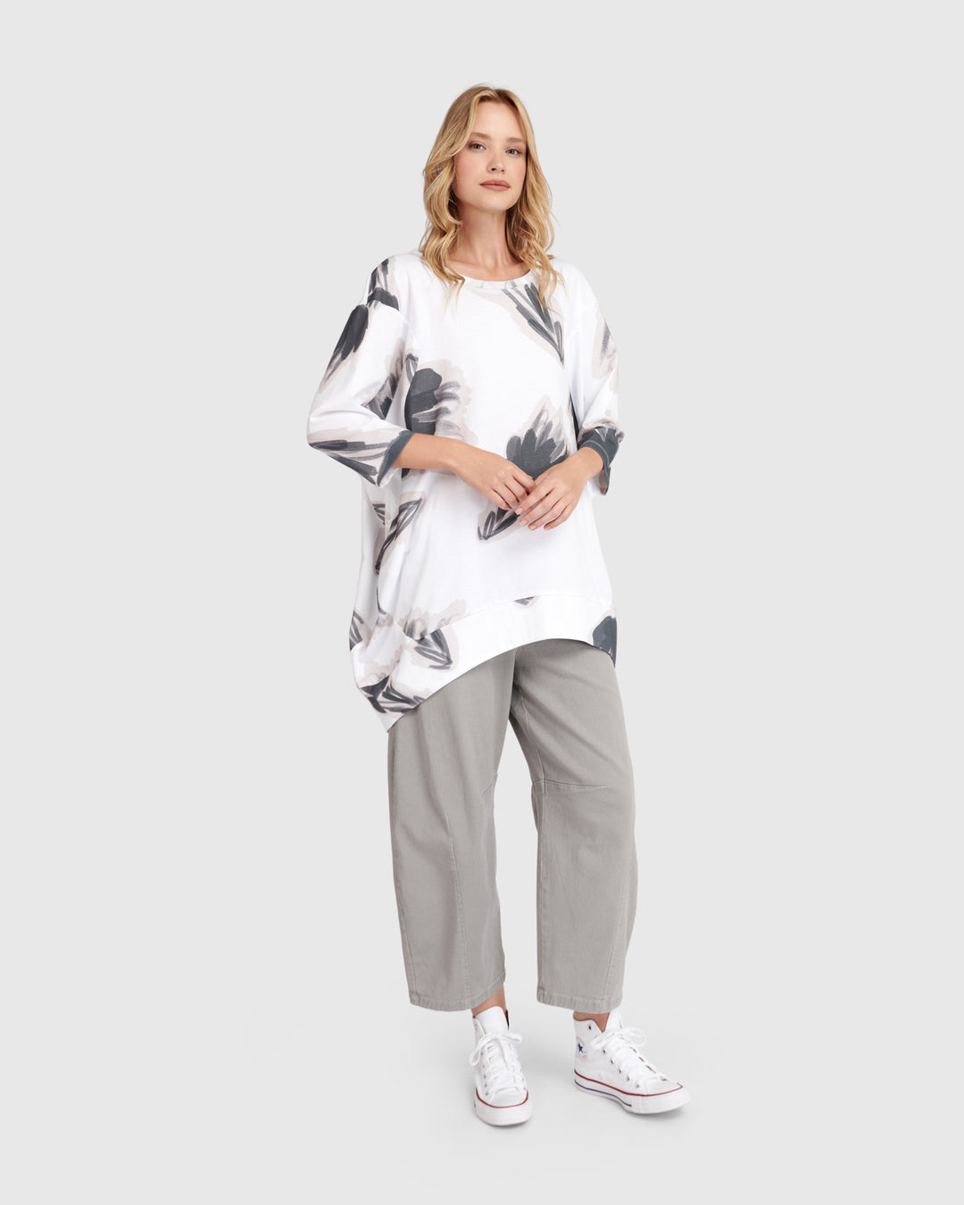 Urban Unplug Rounded Tunic, Cloud