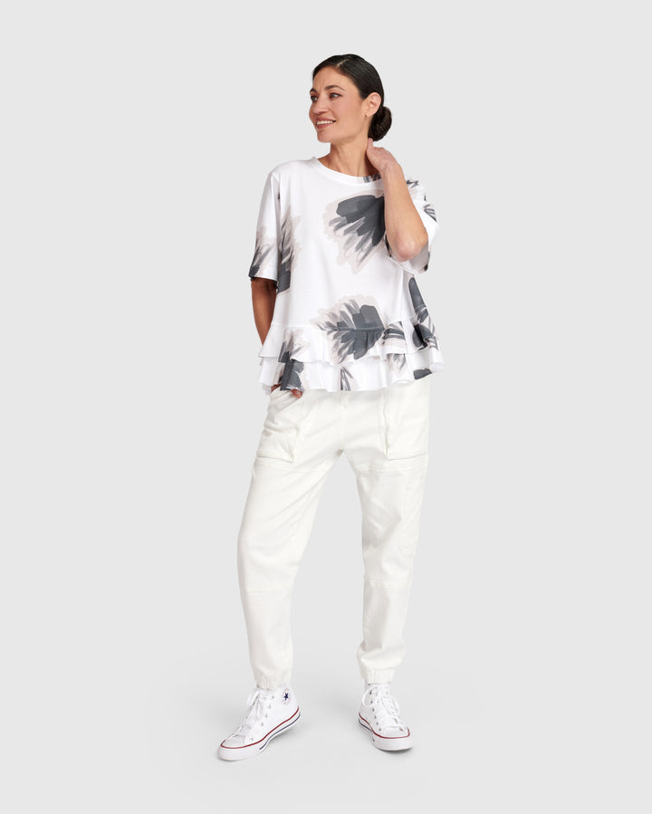 Cargo Jogger Pants, White