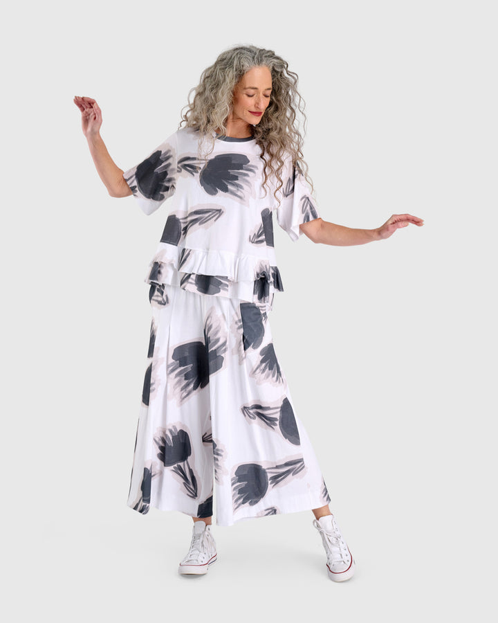 Urban Fleeting Ruffle Tee, Cloud