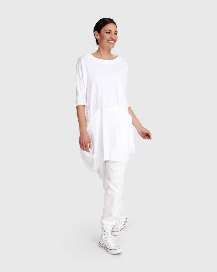 Urban Staple Rounded Tunic, White