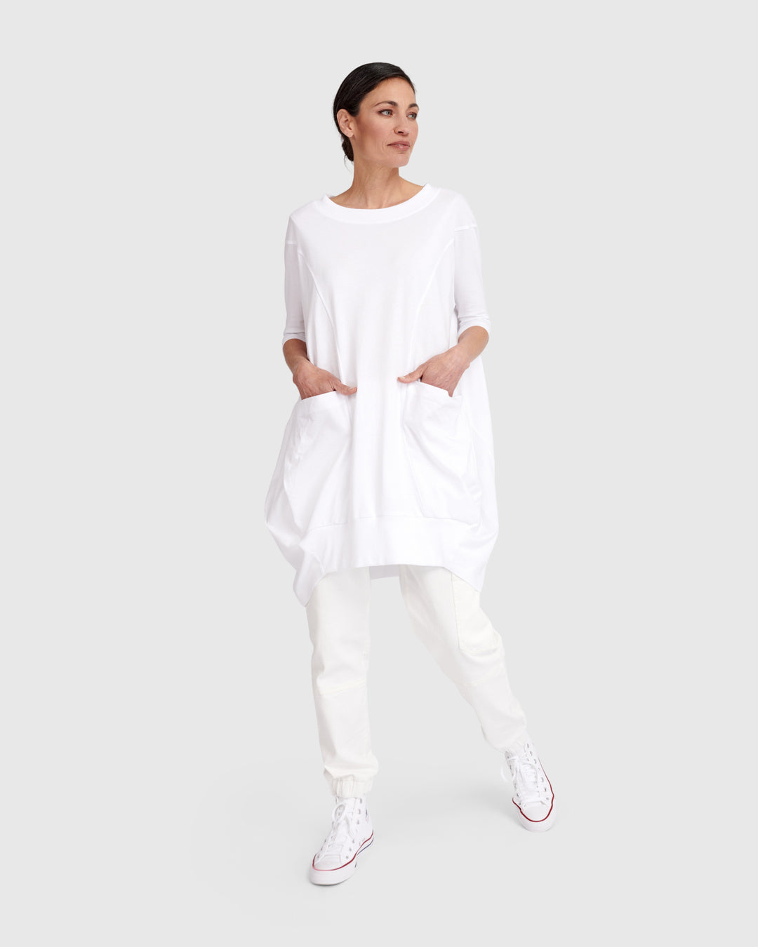 Urban Staple Rounded Tunic, White