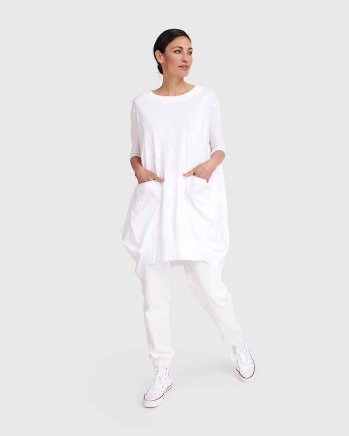 Urban Staple Rounded Tunic, White