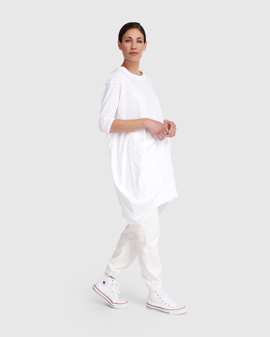 Urban Staple Rounded Tunic, White