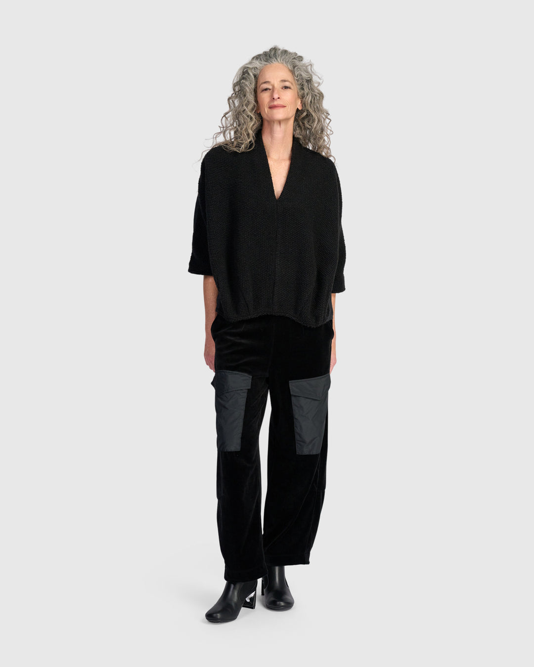 Urban Knit Vav Top, Black