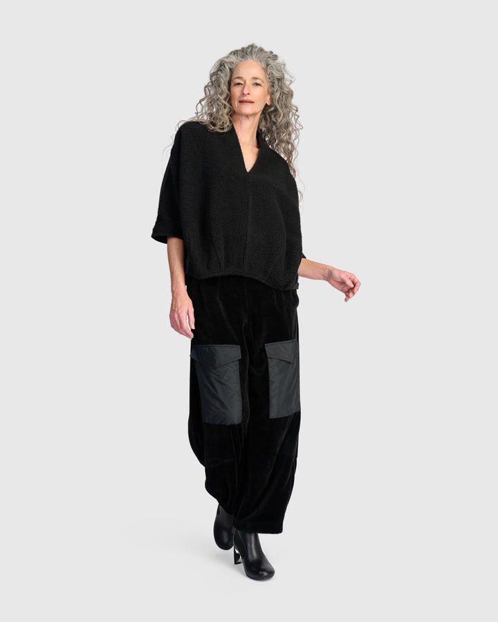 Urban Velvet Lounger Pants, Black