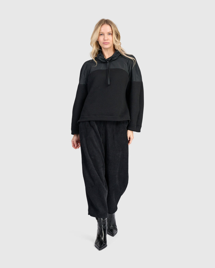 Urban Cody Drawstring Pullover, Black