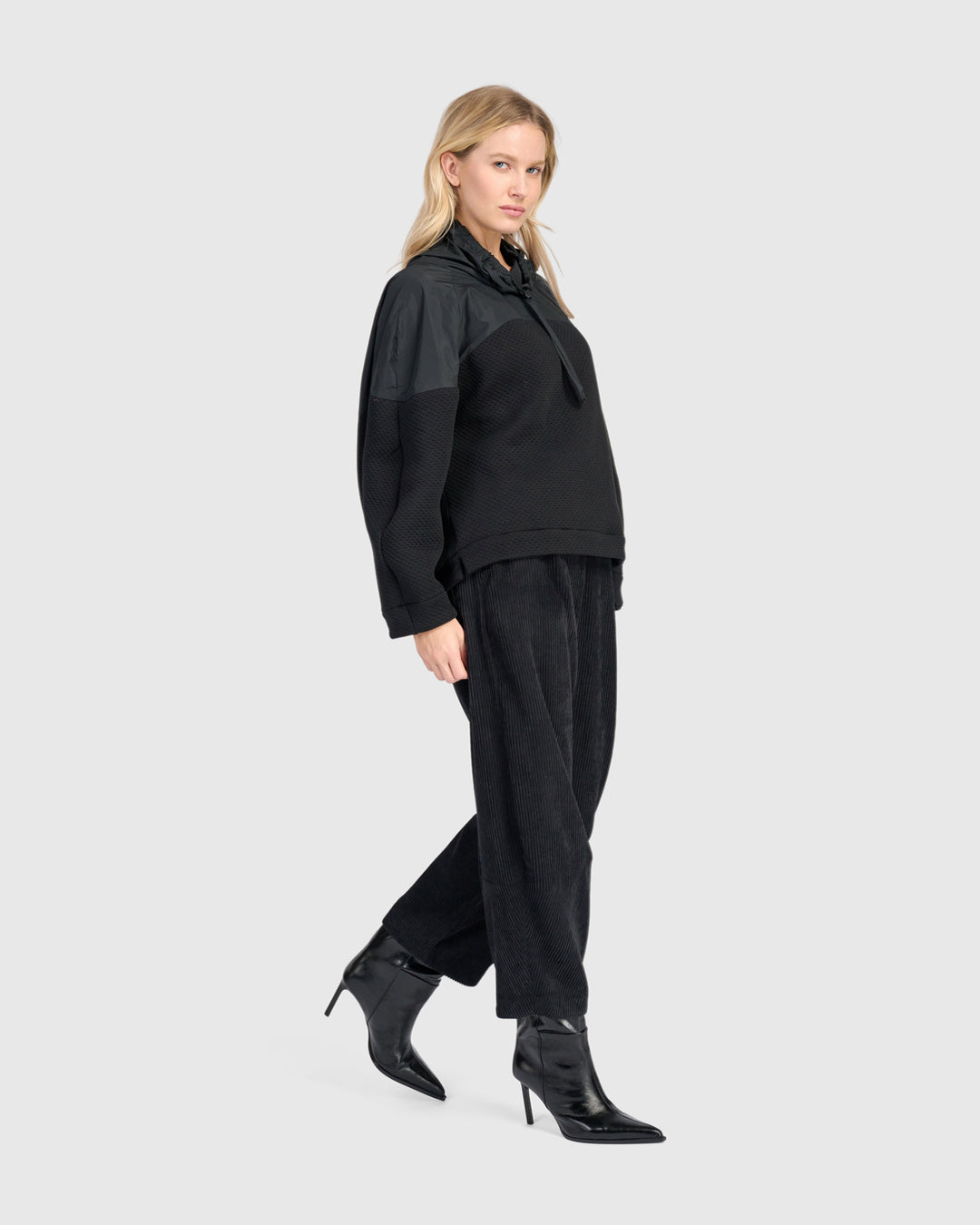 Urban Cody Drawstring Pullover, Black