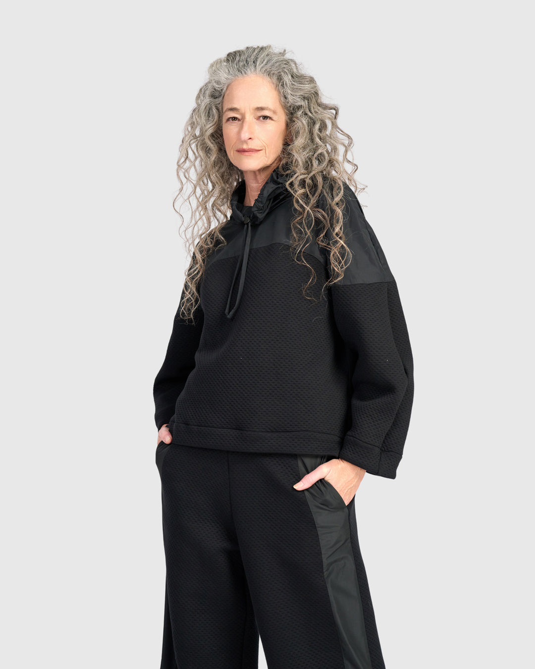Urban Cody Drawstring Pullover, Black