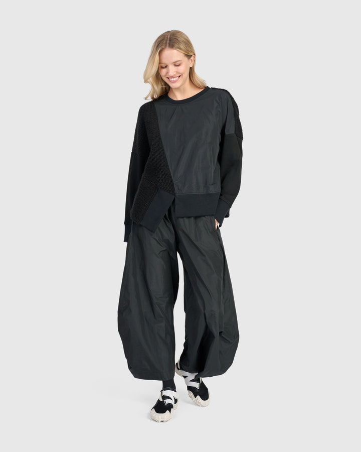 Urban Havn Crewneck Top, Black
