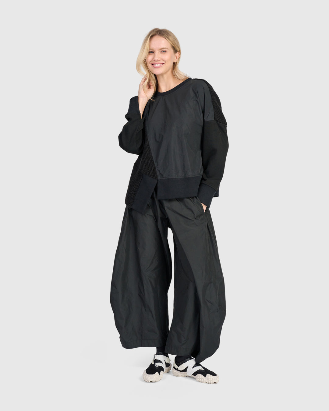 Balloon Swish Pants, Black