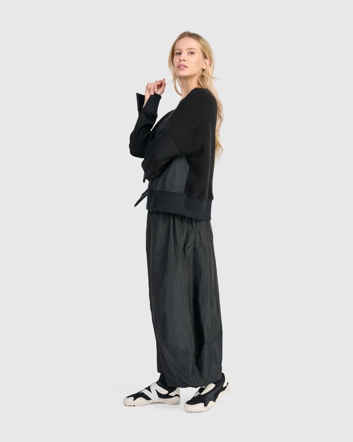 Urban Havn Crewneck Top, Black