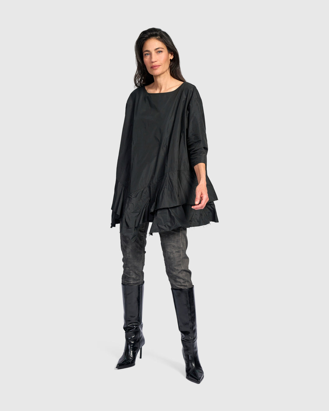 Stone Wash Iconic Stretch Jeans, Smoke