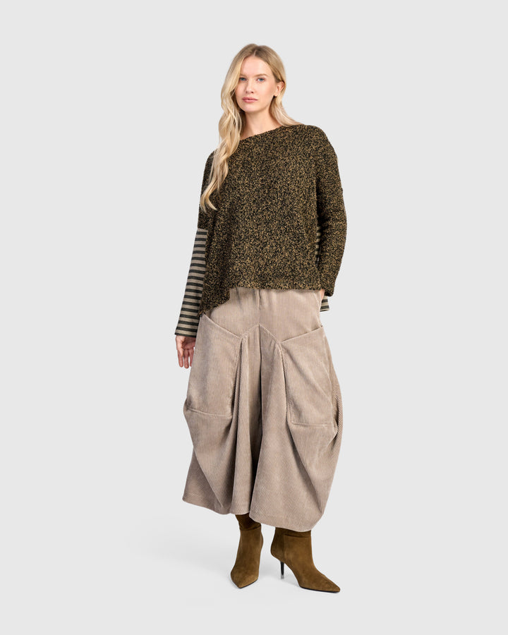 Urban Tima Boucle Top, Camel Melange