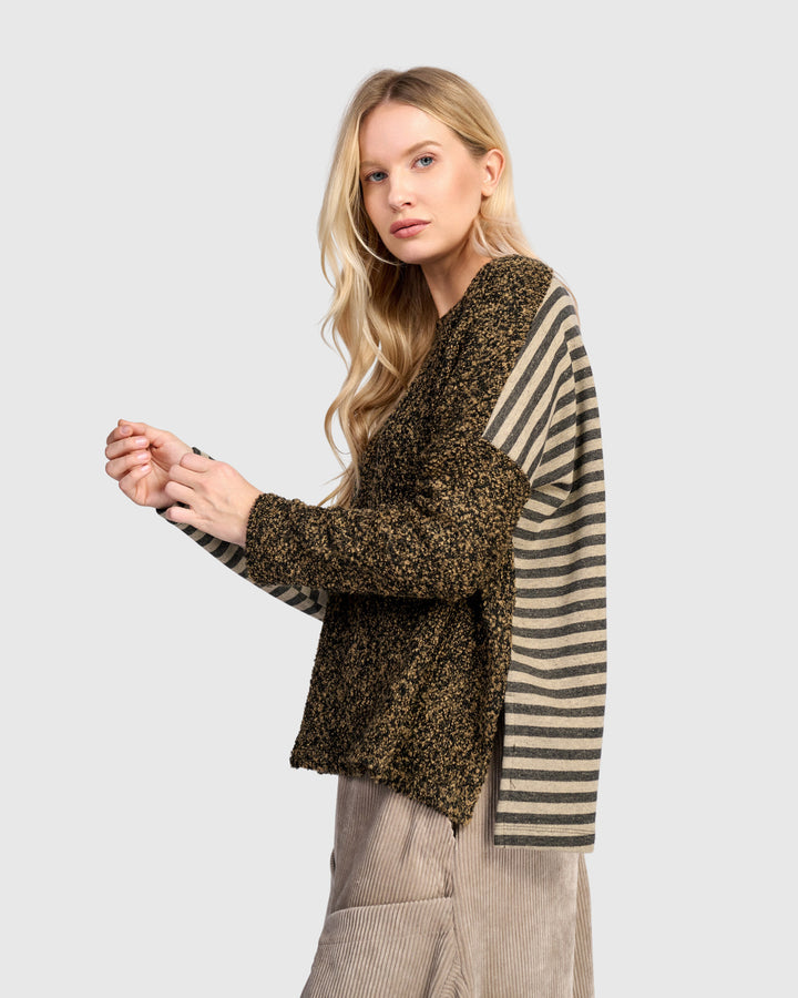 Urban Tima Boucle Top, Camel Melange