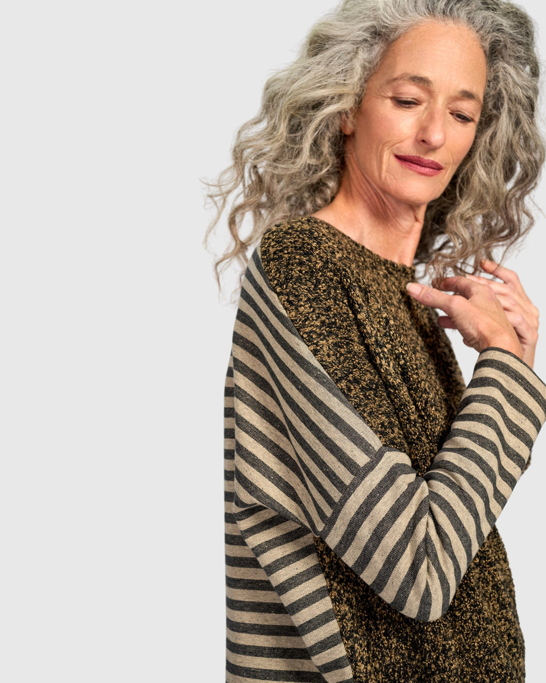 Urban Tima Boucle Top, Camel Melange