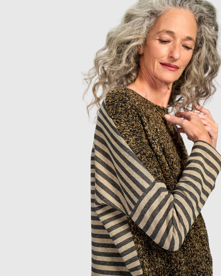 Urban Tima Boucle Top, Camel Melange