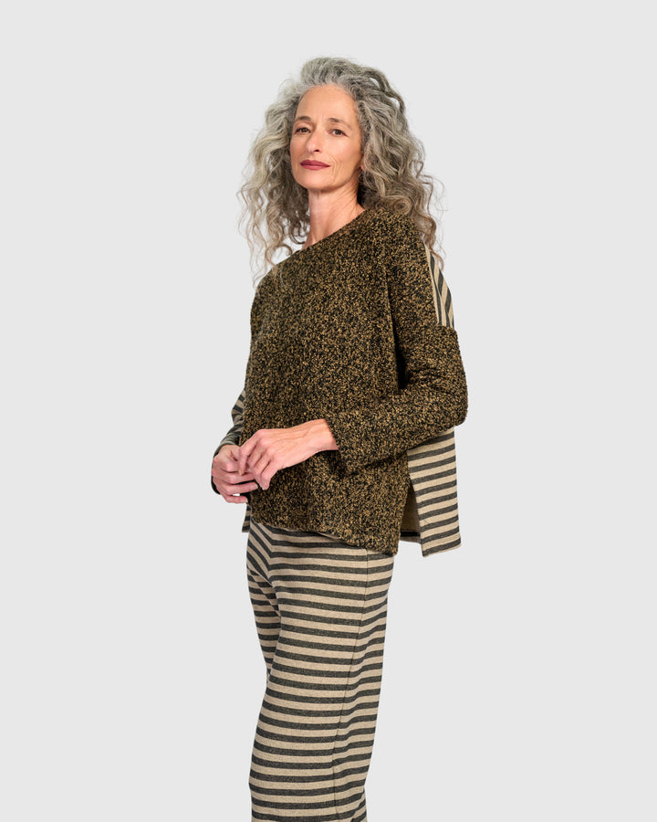 Urban Tima Boucle Top, Camel Melange