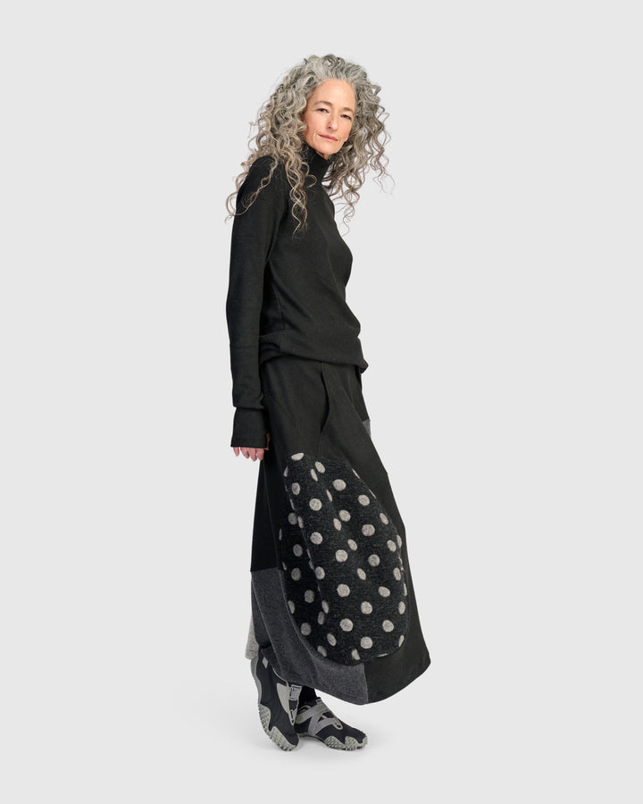 Urban Plush Turtleneck Tunic, Charcoal