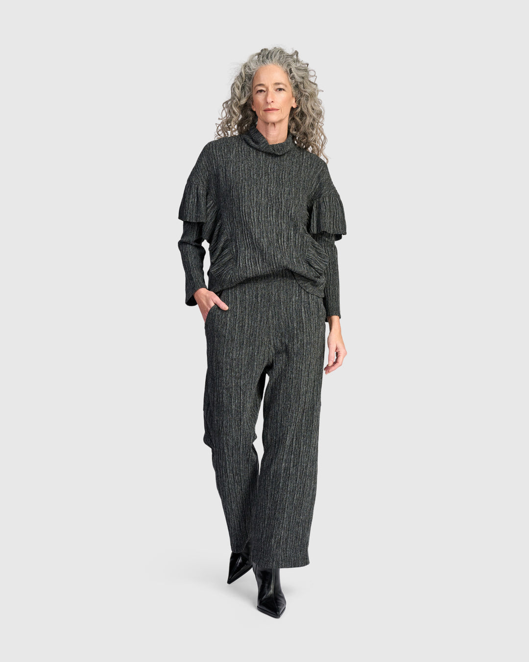 Urban Heather Knit Straight Pants, Graphite