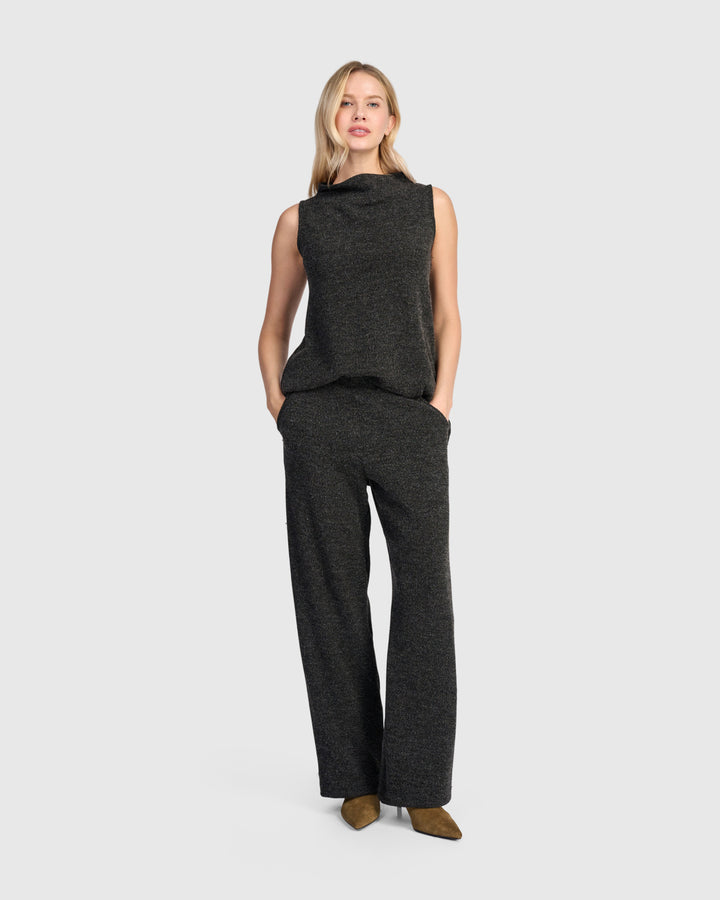 Urban Marl Knit Sleeveless Tunic, Shadow