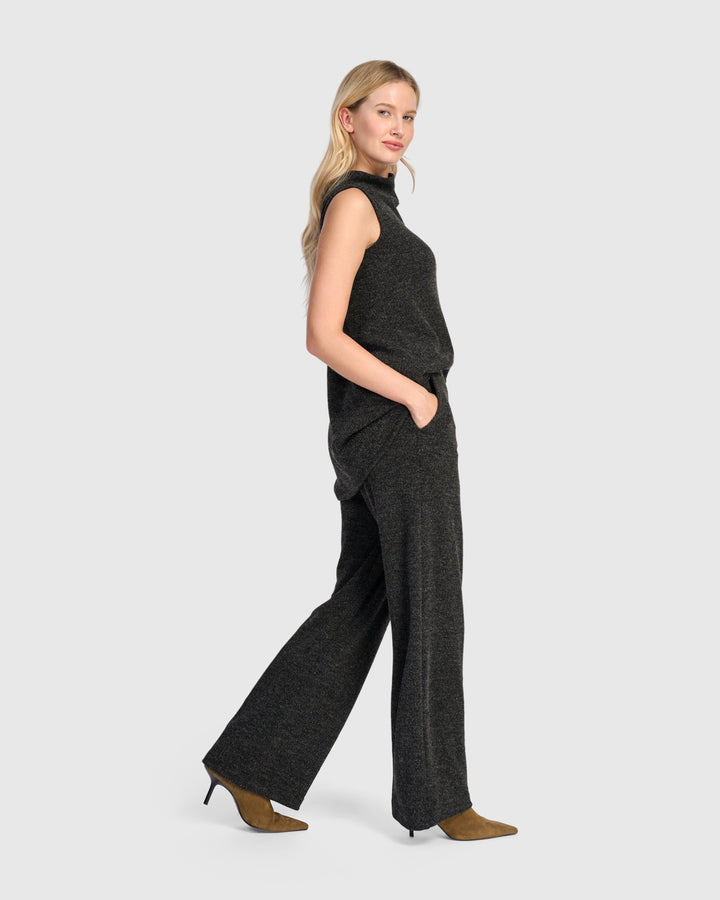Urban Marl Knit Sleeveless Tunic, Shadow