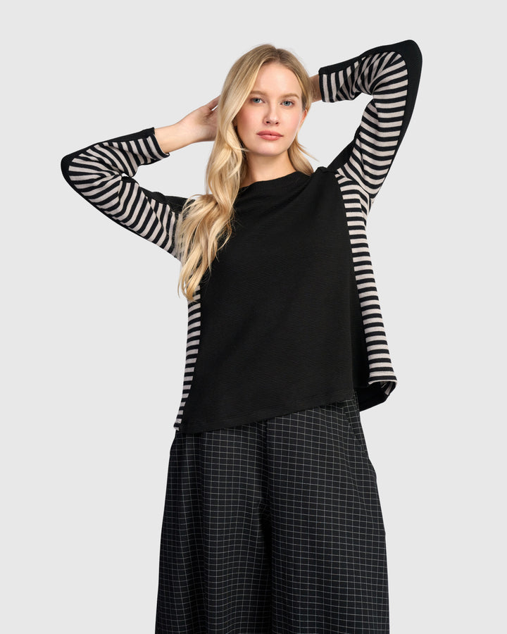 Urban Peek Top, Black Mix