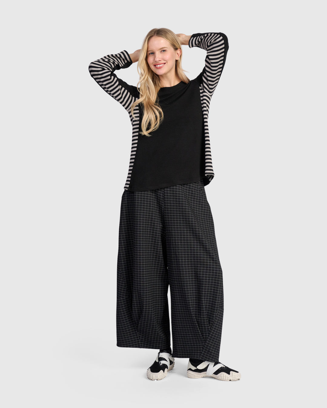 Urban Skog Oversized Pants, Graphite Grid