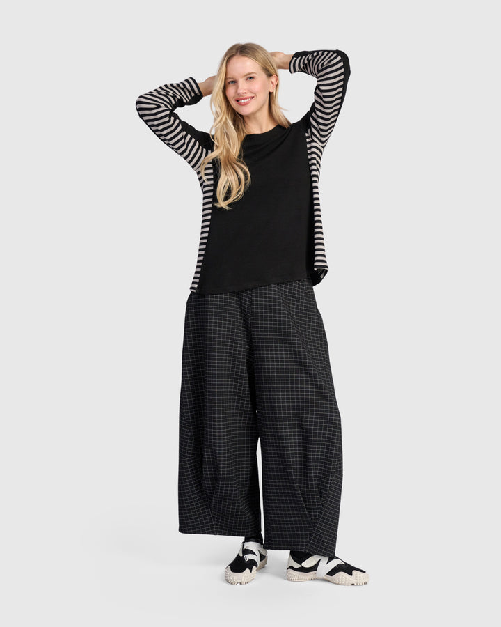 Urban Skog Oversized Pants, Graphite Grid