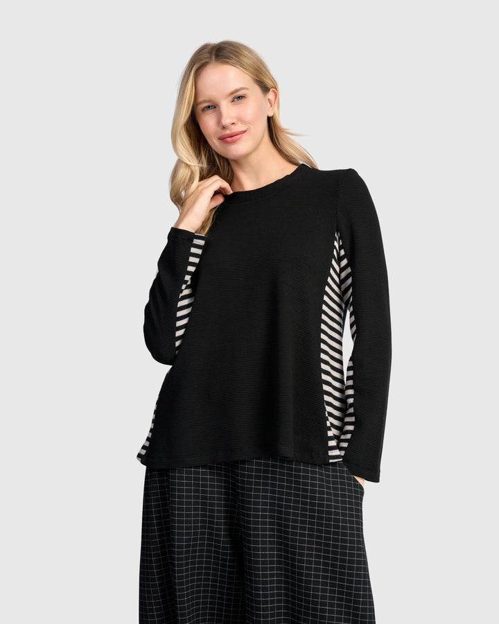 Urban Peek Top, Black Mix