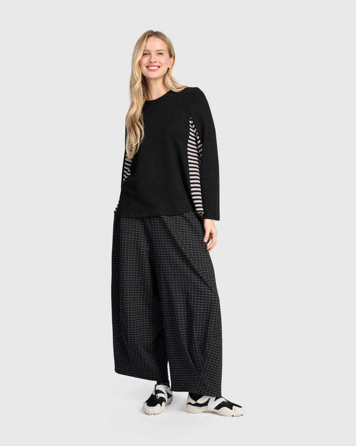 Urban Skog Oversized Pants, Graphite Grid