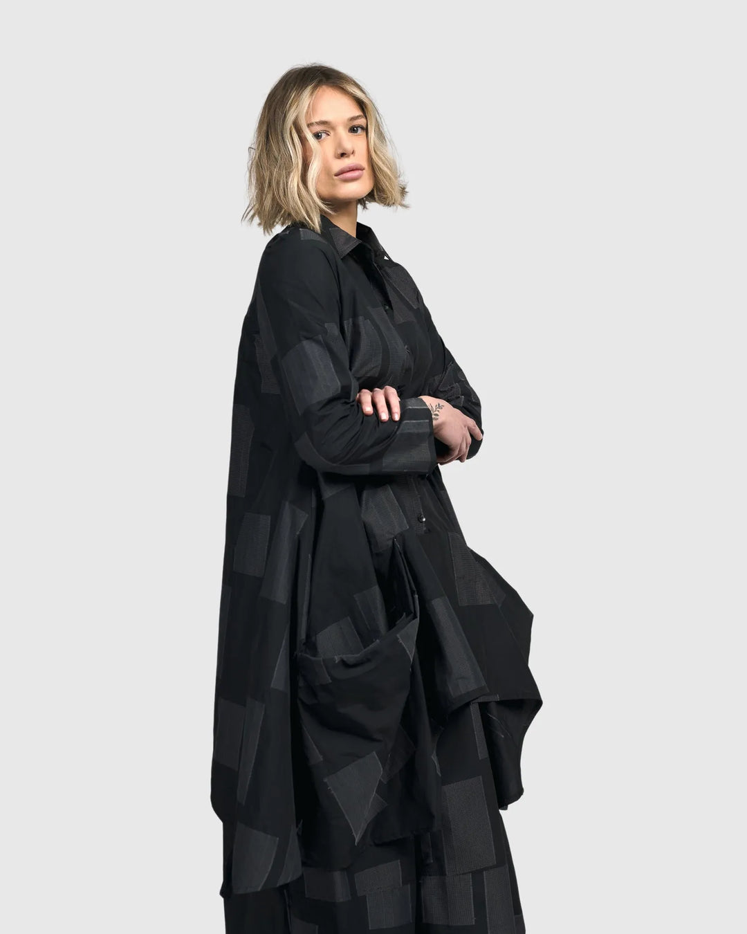 Urban Paradox Oversized Shirt, Squares