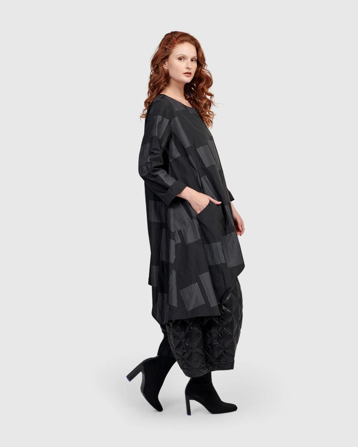 Urban Tekna Oversized Tunic Top, Squares