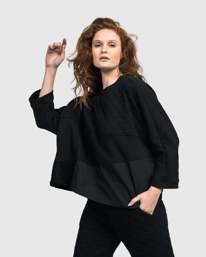 Urban Legends Boxy Top, Black