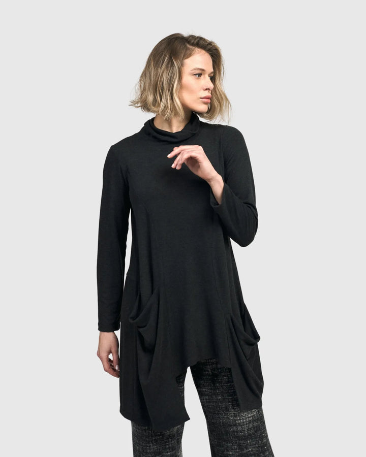 Urban Engines Turtleneck Top, Graphite