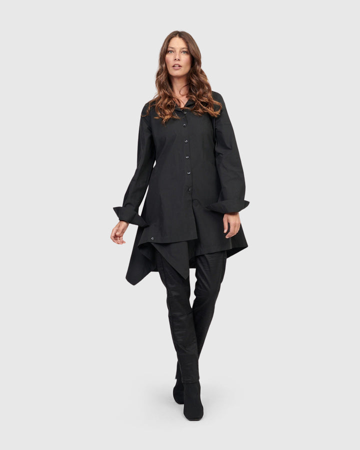 Urban Onyx Tunic Shirt, Black