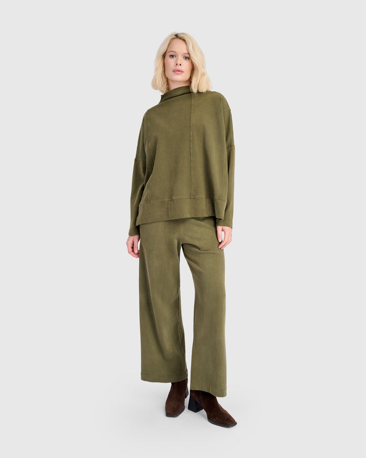 Fawn Straight Pants, Olive