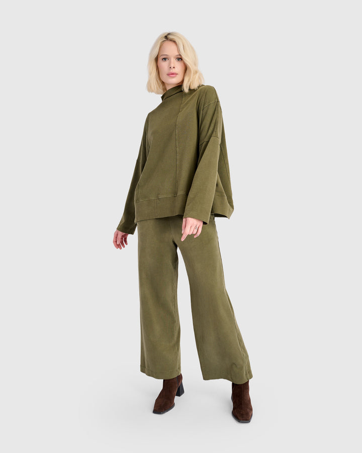 Aura Pullover, Olive