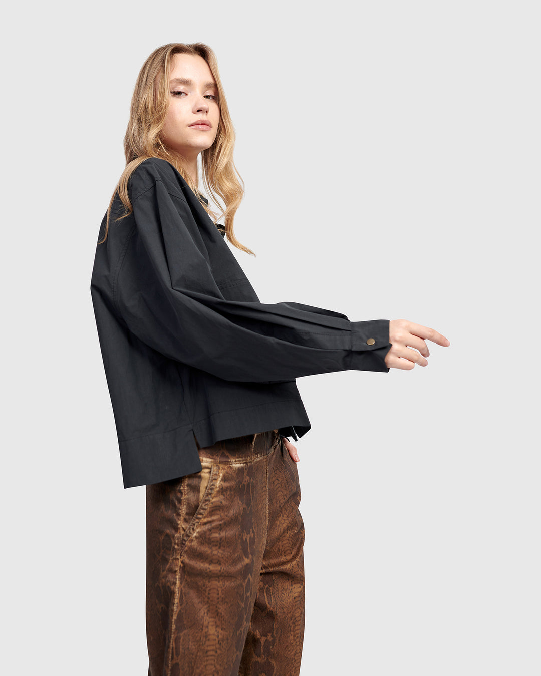 Urban Canteen Cotton Shirt, Black