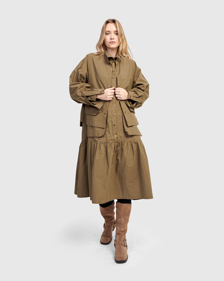 Urban Canteen Cotton Shirt, Khaki