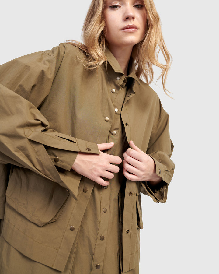 Urban Canteen Cotton Shirt, Khaki