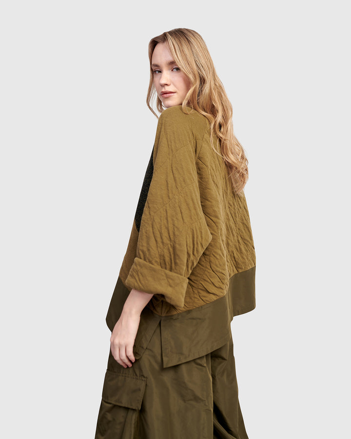 Urban Spark Crewneck Top, Khaki