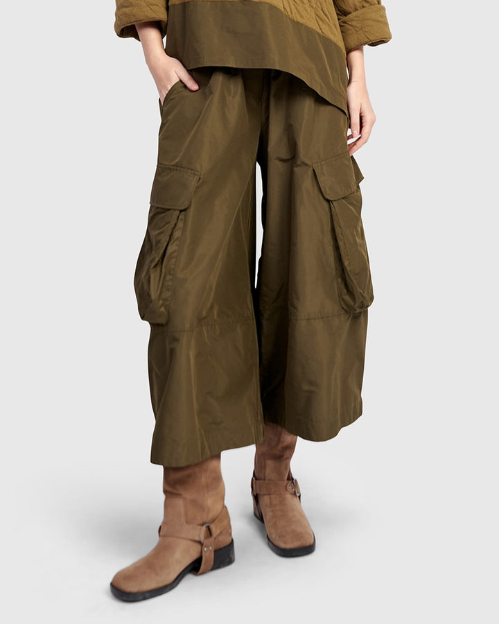 Urban Wide Cargo Pants, Khaki