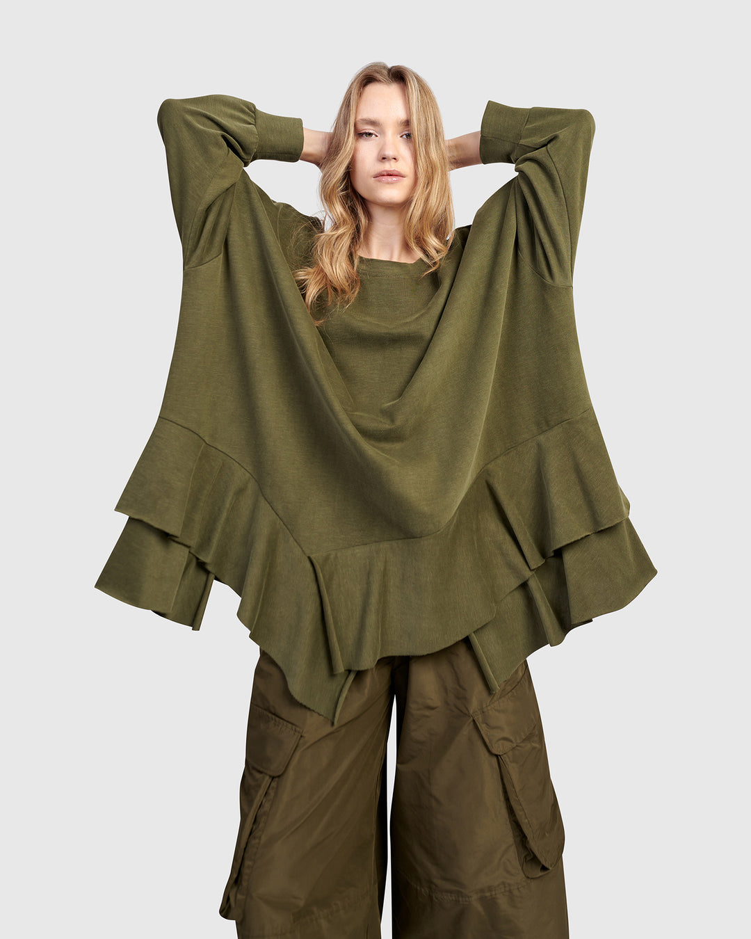 Urban Sahara Oversized Top, Olive