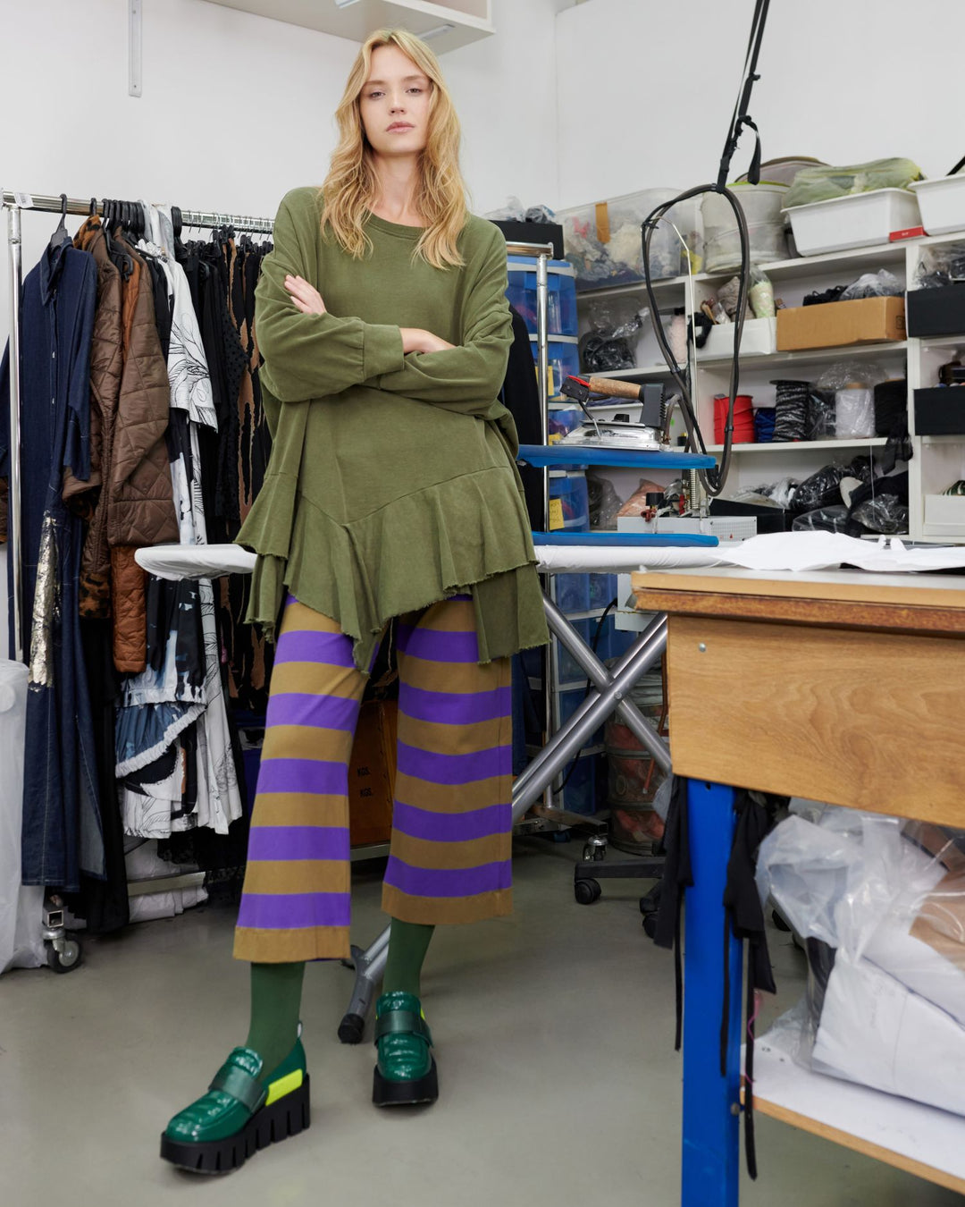 Urban Sahara Oversized Top, Olive