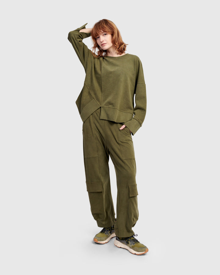Urban Sirocco Crewneck Top, Olive