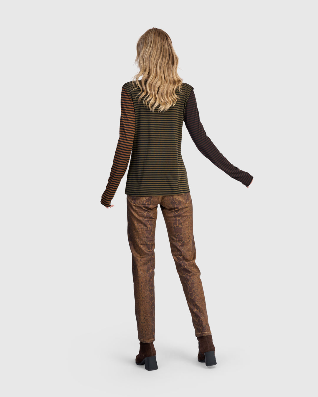 Urban Layering Hip Tee, Stripes